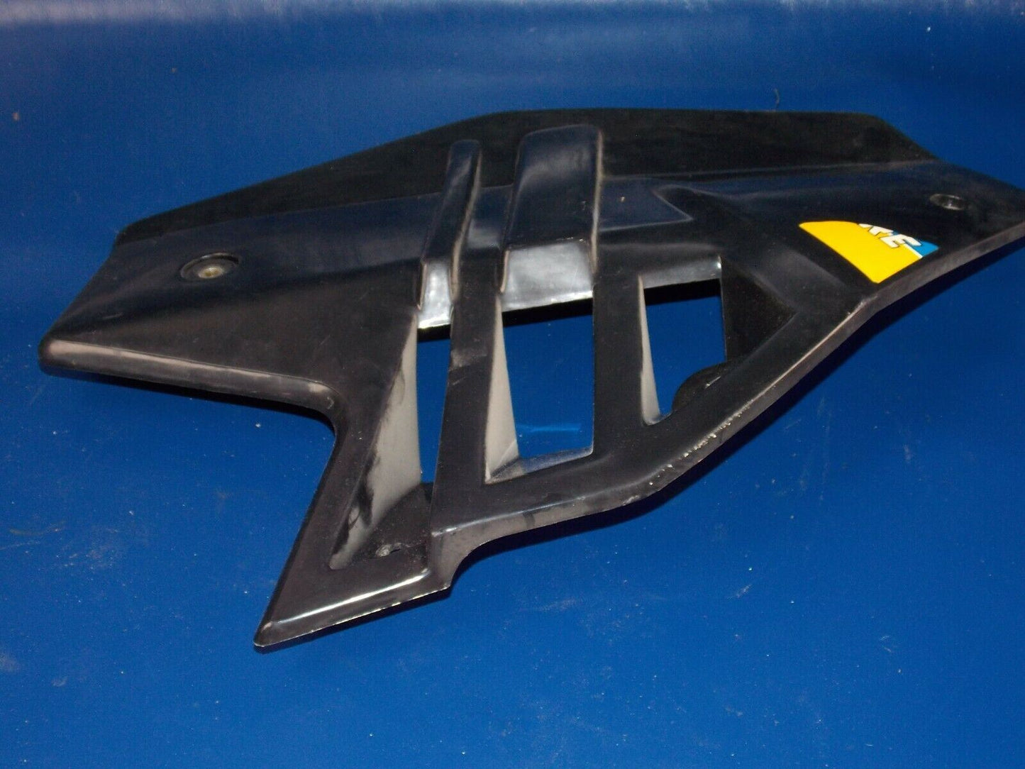 1986 CAGIVA ELEFANT-3 125cc RIGHT RADIATOR SHROUD SCOOP BLACK ELEFANTRE - MotoRaider