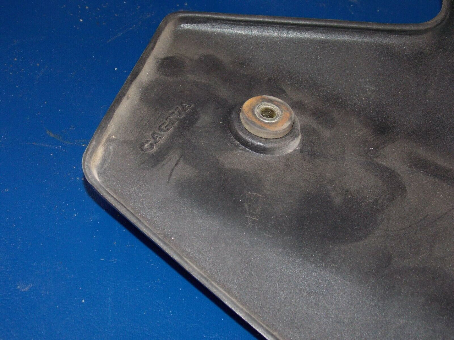 1986 CAGIVA ELEFANT-3 125cc RIGHT RADIATOR SHROUD SCOOP BLACK ELEFANTRE - MotoRaider