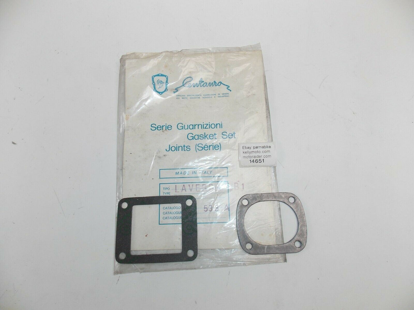 NOS CENTAURO 533A LAVERDA LB1 INTAKE EXHAUST SEAL GASKETS JOINTS SET - MotoRaider