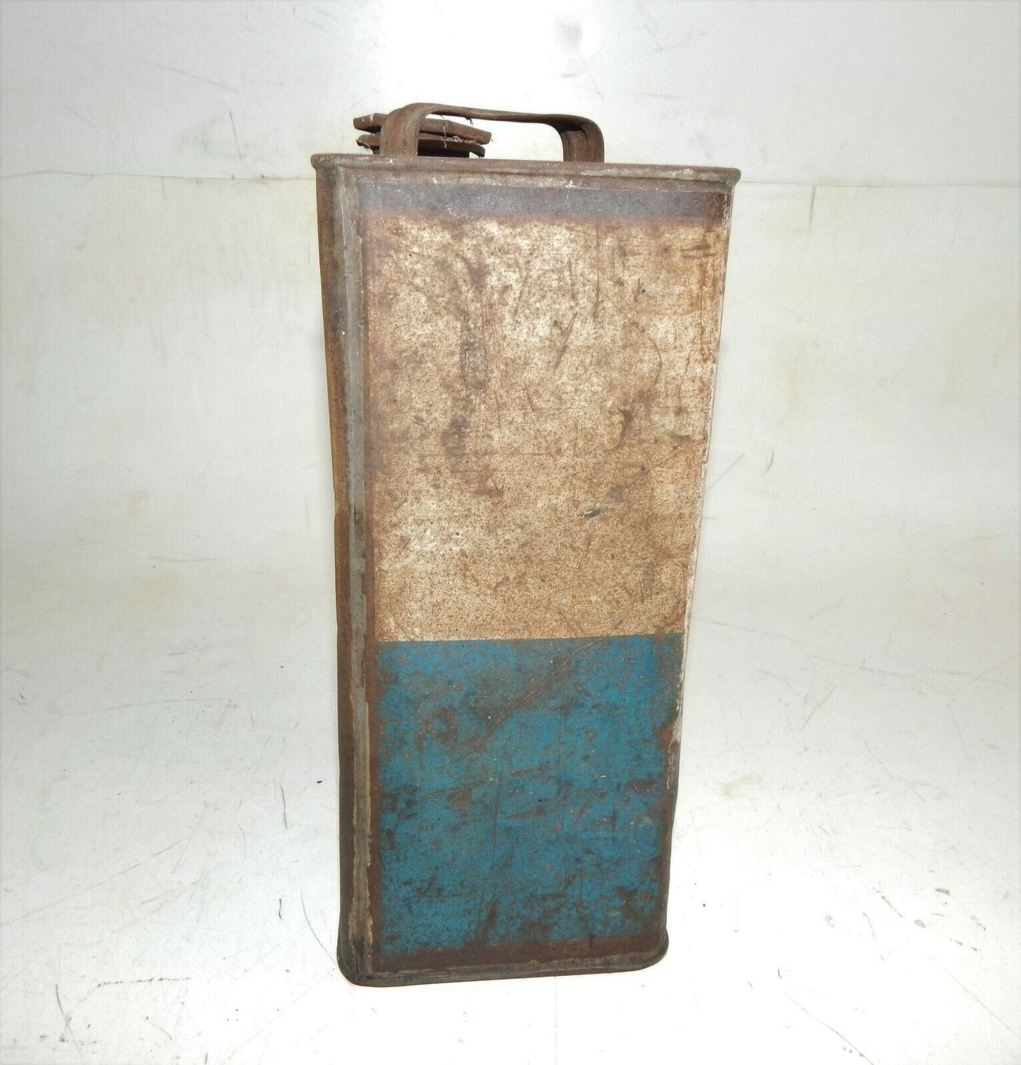 1960's TONICO MOTOR OIL R.O.M.A. CAN CONTAINER 1 GAL TIN 10x7.75x4.5" ITALY - MotoRaider