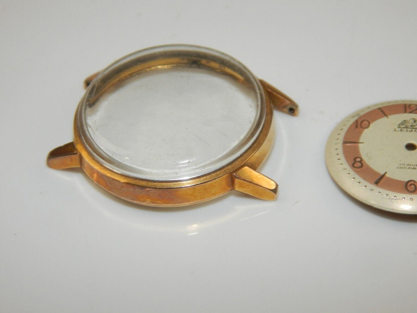 VINTAGE WATCH LEIJONA 17 RUBIS INCABLOC D=33mm FOR PARTS - MotoRaider