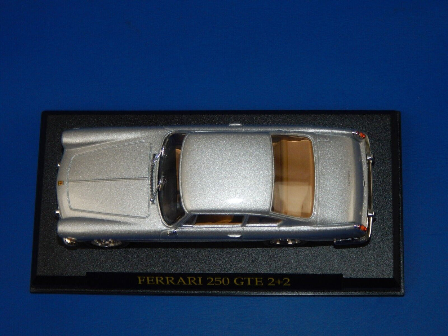 FERRARI 250 GTE 2+2 SILVER GRAY TOY CAR MODEL DIECAST SCALE 1:43 APPROX L=4" - MotoRaider
