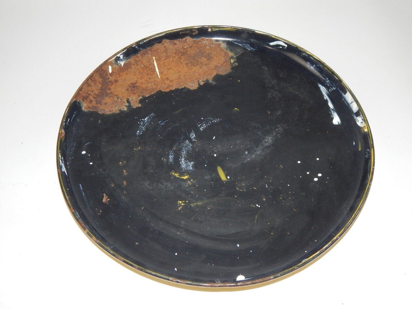 1950's ORIGINAL "BIRRA WHURER QUALITA" BEER BUTTON SIGN ENAMEL PORCELAIN D=17.5" - MotoRaider