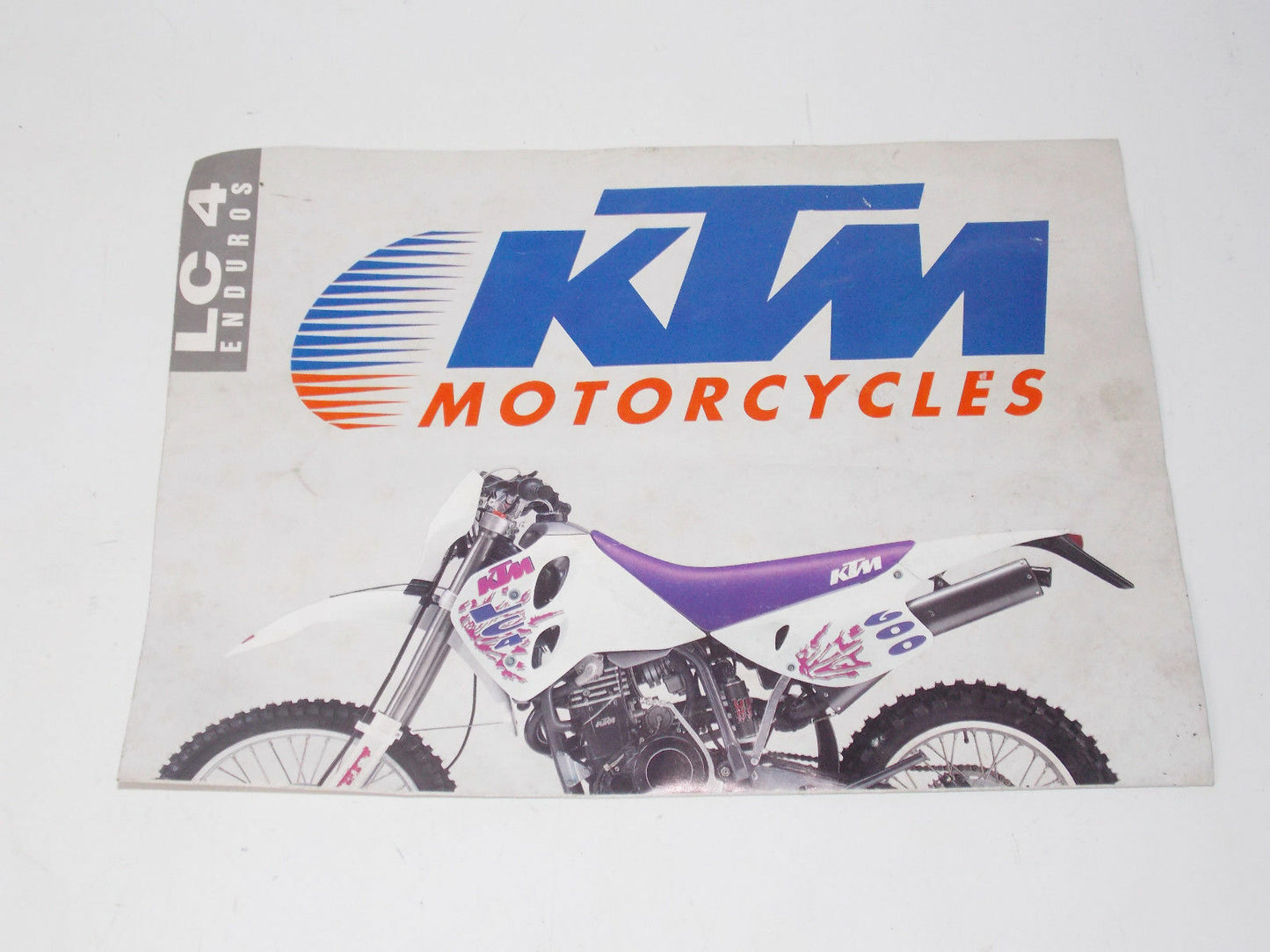 1993 KTM LC4 ENDURO EGS 350 400 600 BROCHURE MANIFEST FARIOLI RINALDI ARCARONS - MotoRaider