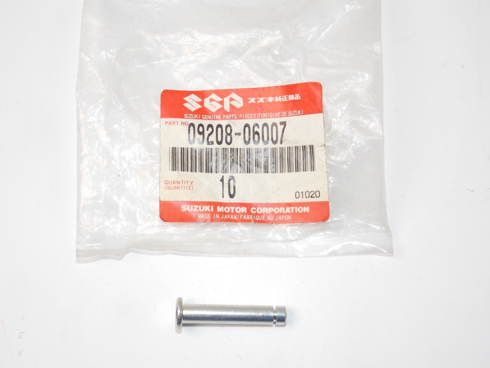 NOS OEM 1999-2009 2013/14 SUZUKI VL1500 DL1000 VZ1500 SV650  PIN 09208-06007 - MotoRaider