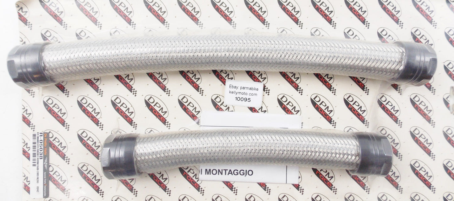 DE PRETTO 2003 HONDA HORNET 600 RADIATOR HOSE TUBE PIPE KIT BLACK R-0503B - MotoRaider