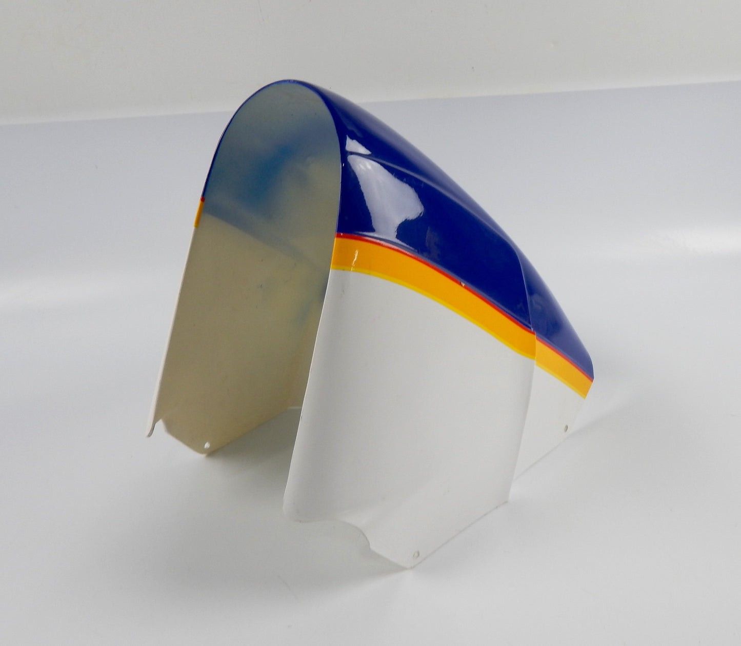 1988 CAGIVA FRECCIA C9 PLASTIC MUD GUARD FRONT FENDER BLUE-YELLOW-WHITE VINTAGE - MotoRaider