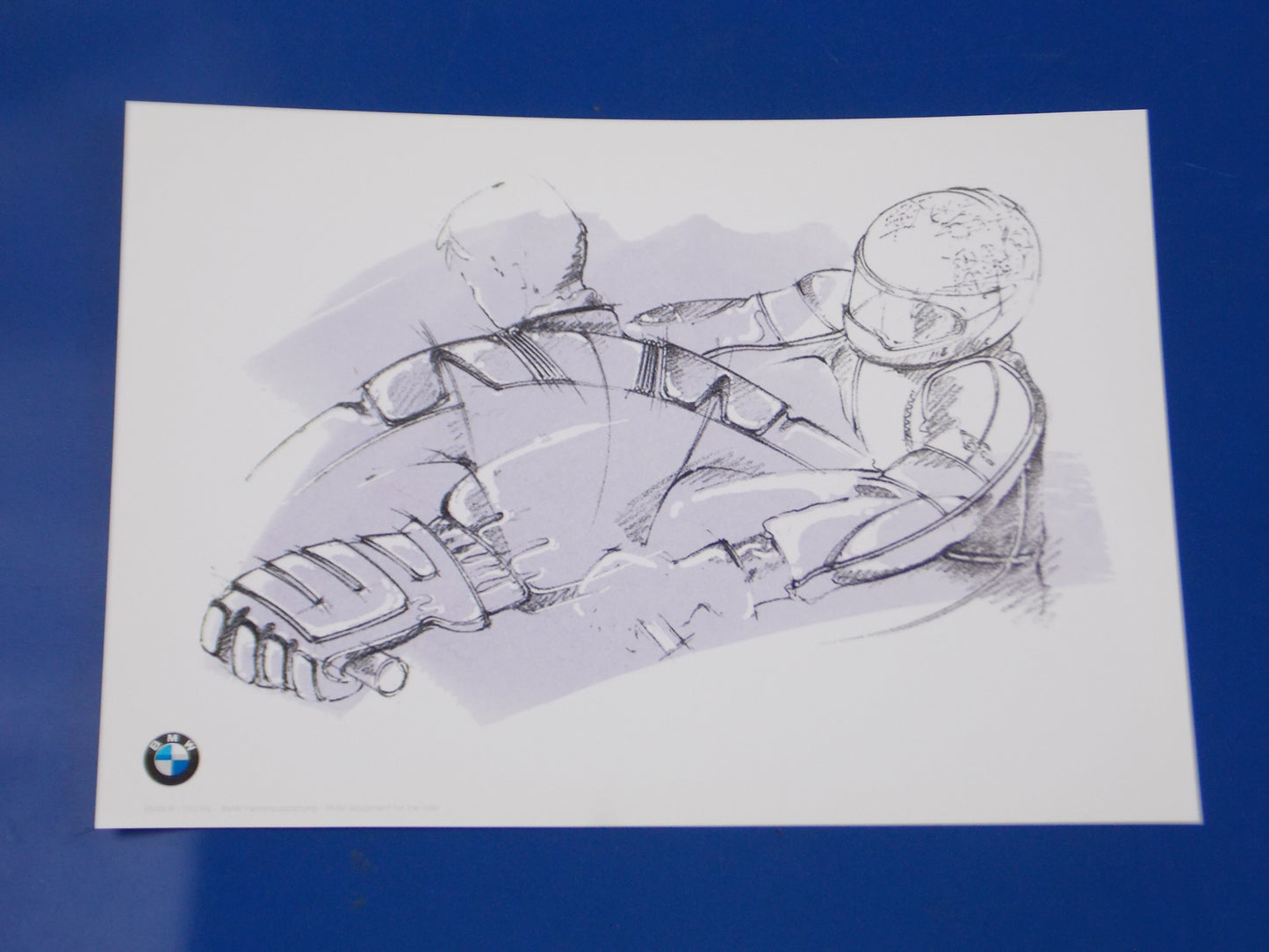 ORIGINAL BMW 1993 R1100RS DEALER SALES BROCHURE TECHNICAL ART GERMAN ENGLISH - MotoRaider
