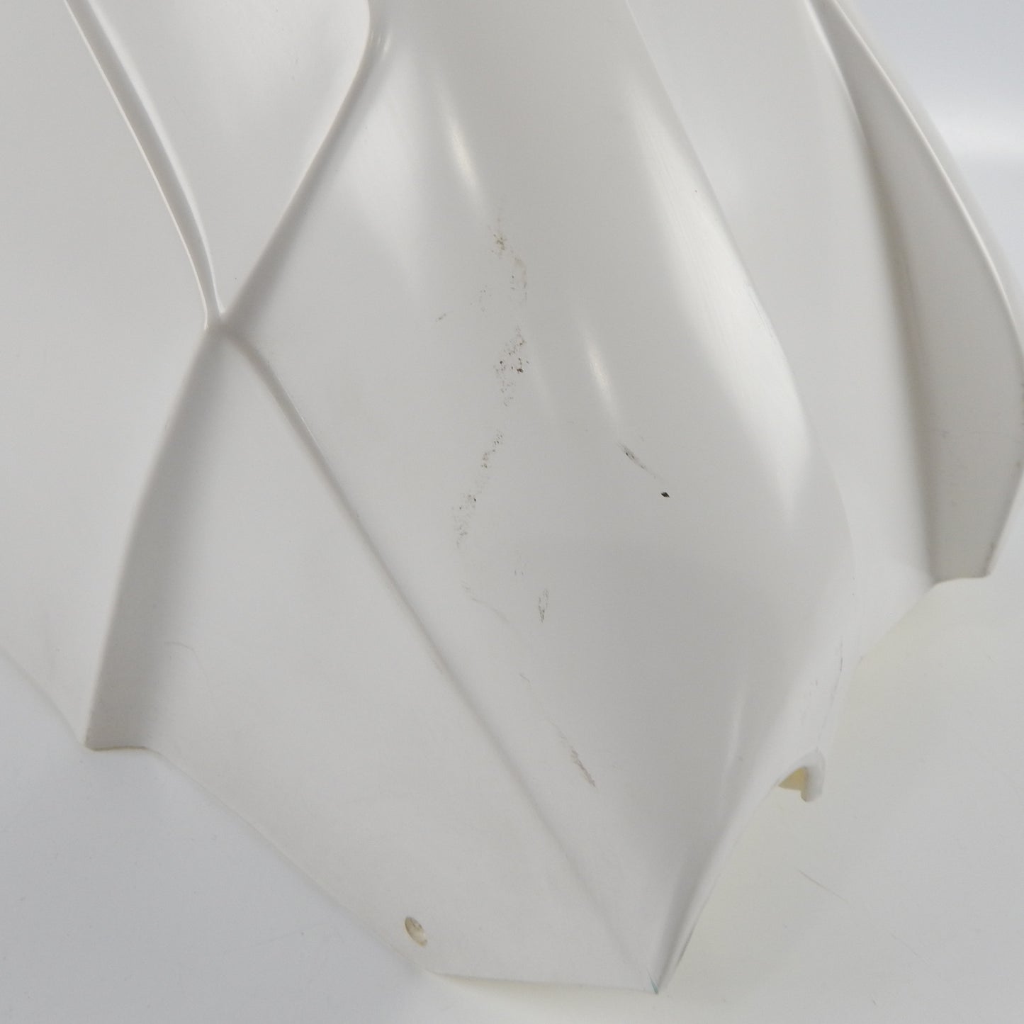 1988 CAGIVA FRECCIA C9 VINTAGE MOTORCYCLE PLASTIC MUD GUARD FRONT FENDER WHITE - MotoRaider