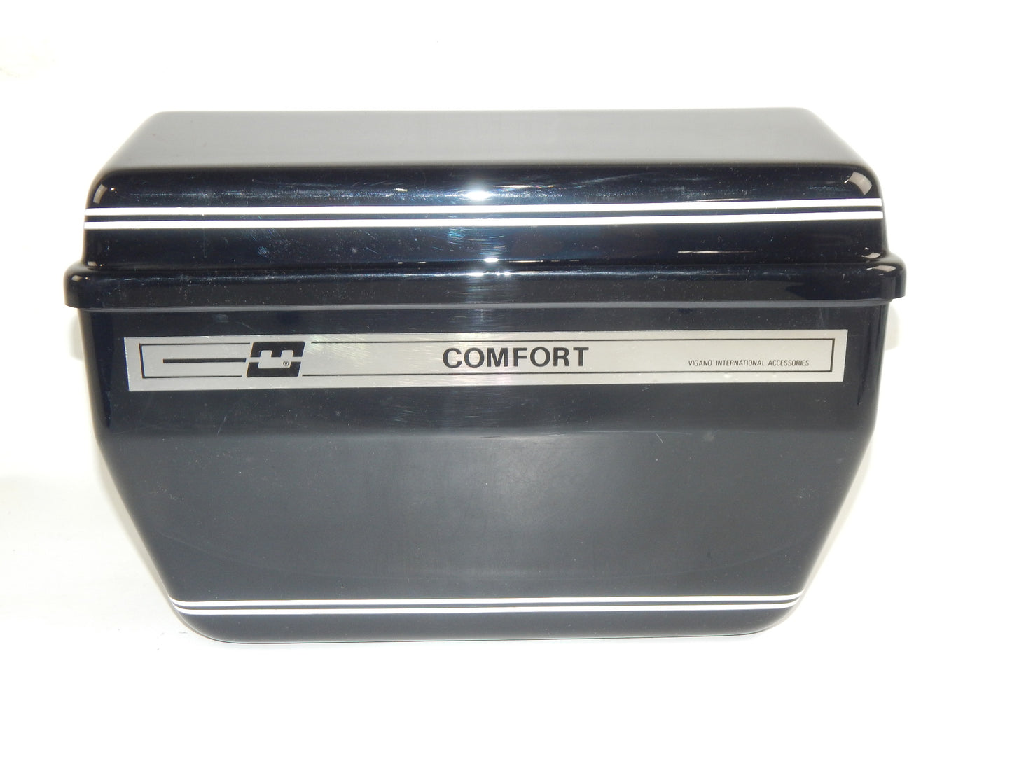 VIGANO COMFORT MOTORCYCLE LUGGAGE CASE SET BLACK VINTAGE GUZZI DUCATI GILERA BMW - MotoRaider