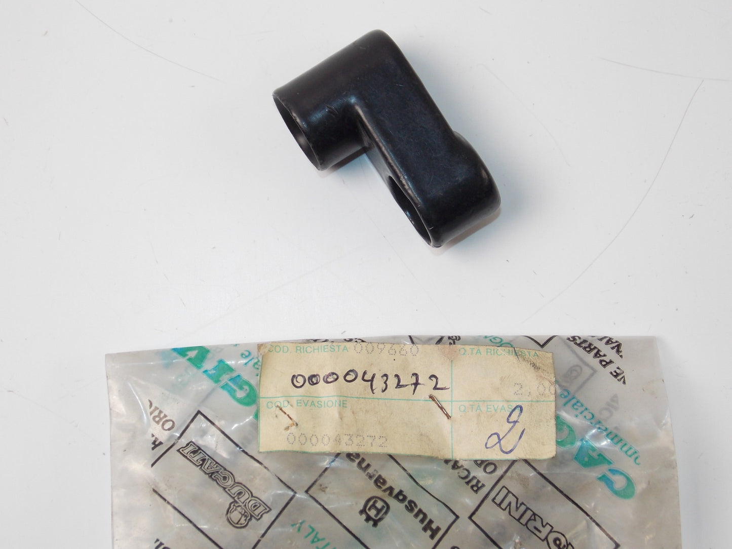 NOS OEM 1985 CAGIVA ALAZURRA 350 DRIVING MIRROR SUPPORT 000043272 - MotoRaider
