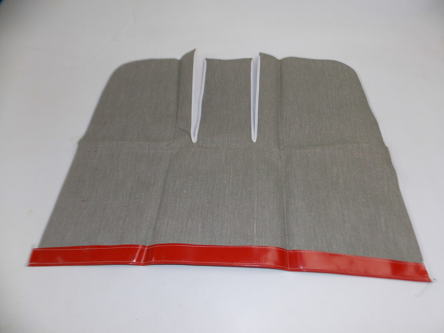 NOS MOPED VINTAGE WINDSHIELD VINYL APRON LEG PROTECTOR RED 27" X 20" - MotoRaider