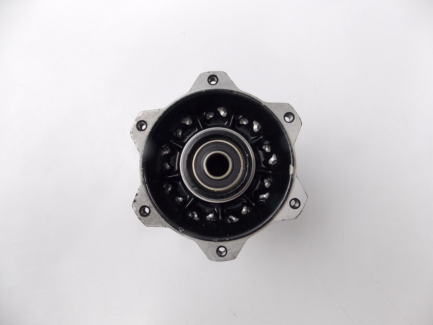 NOS OEM CAGIVA 1988-1989 COCIS 50 1975 COCIS 75 FRONT WHEEL HUB BLACK 800057455 - MotoRaider
