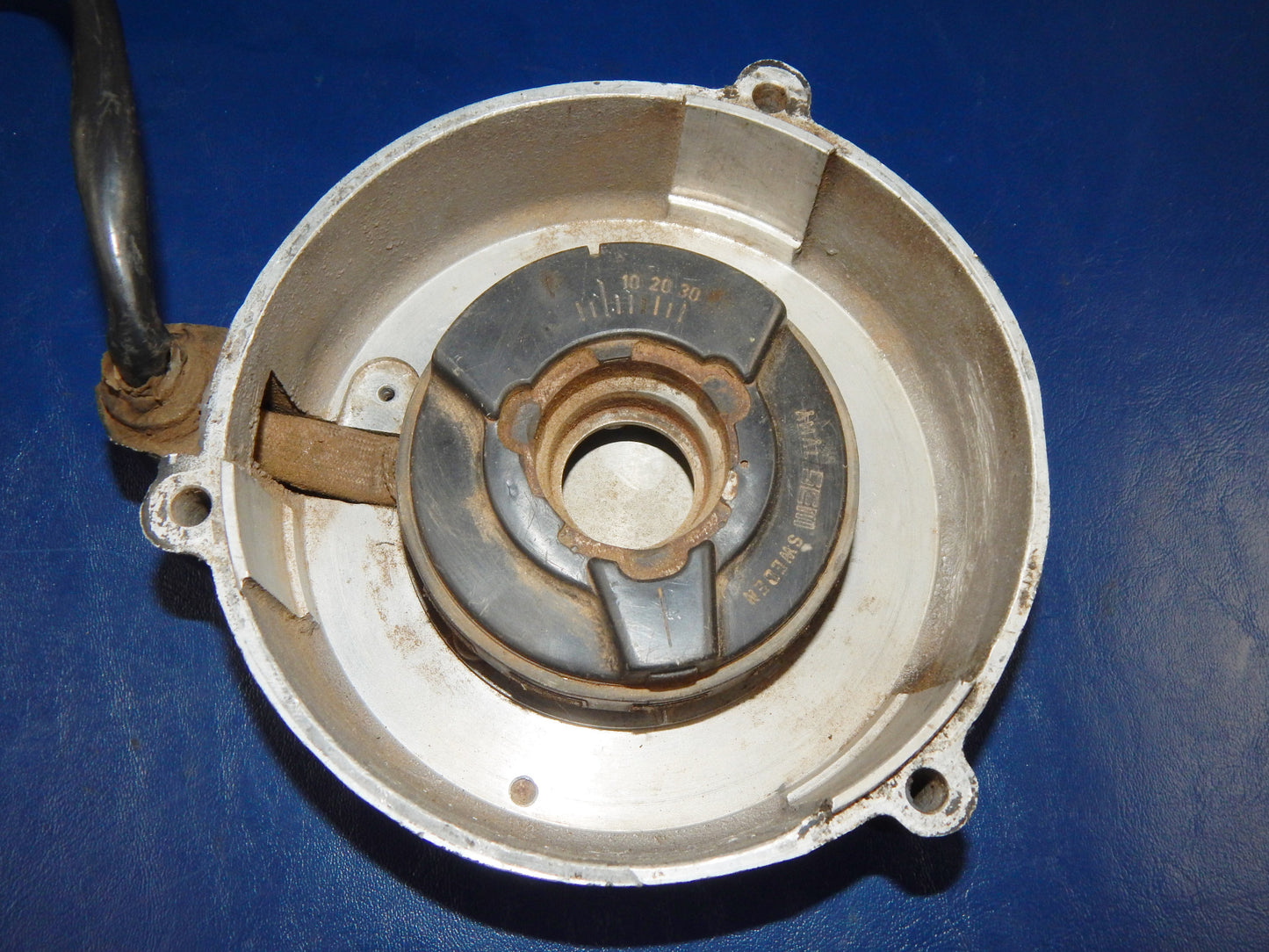 1988 HUSQVARNA TE 510 AMAL SEM IGNITION COVER FLYWHEEL MAGNETO STATOR VINTAGE - MotoRaider