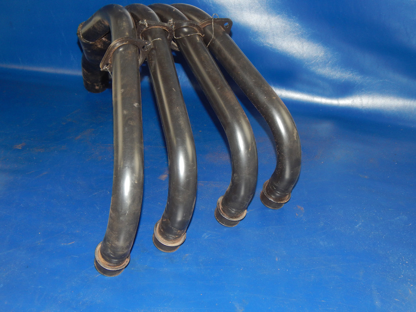SUZUKI 1983 GSX-1100-ES MARVING 4 in 1 BLACK HEADER PIPE EXHAUST MUFFLER S-55-VN - MotoRaider