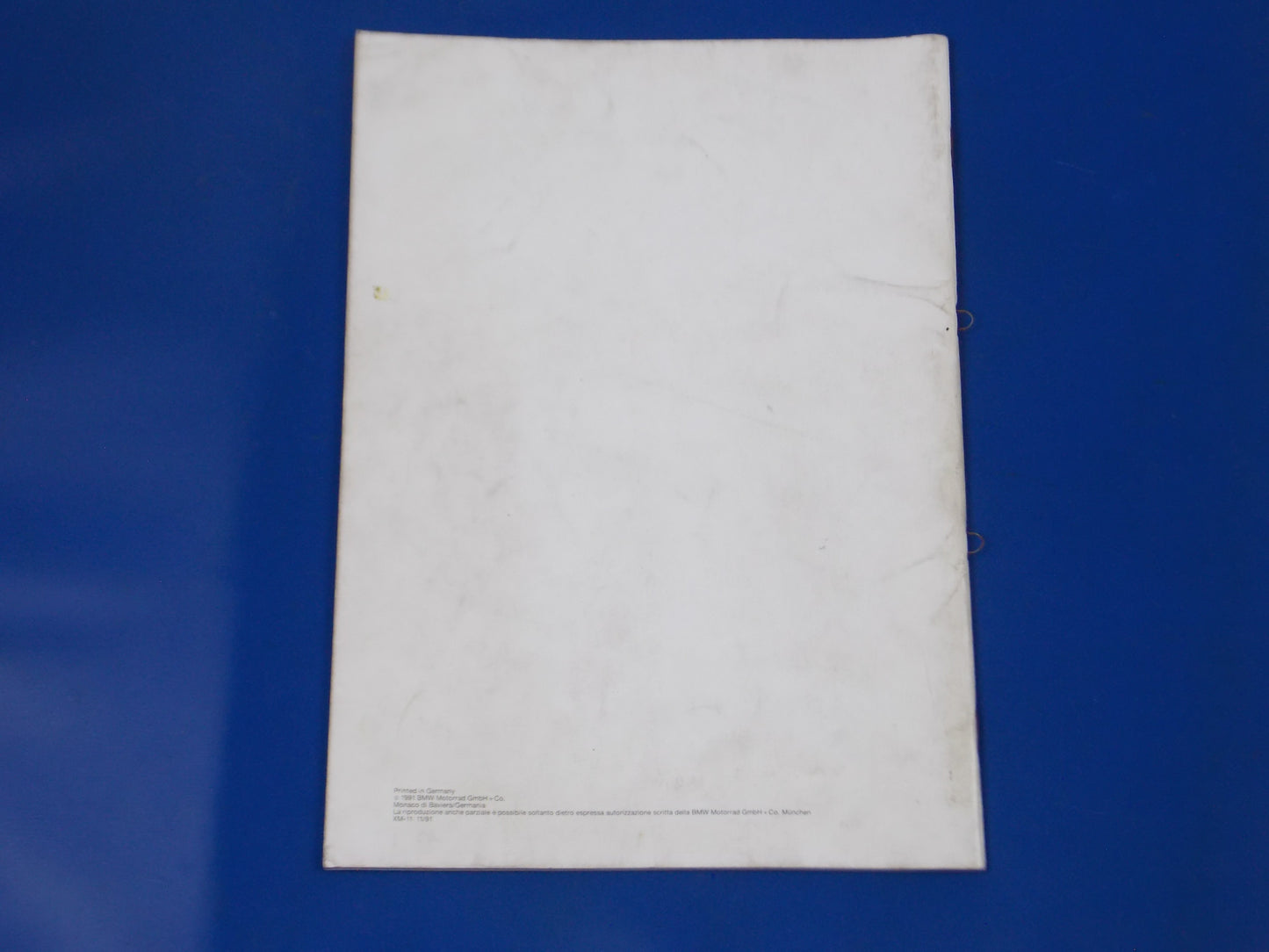 BMW K1 K75/S/RT K100LT/RS DEALER SALES PERSON TECHNICAL INFORMATION BOOK ITALIAN - MotoRaider