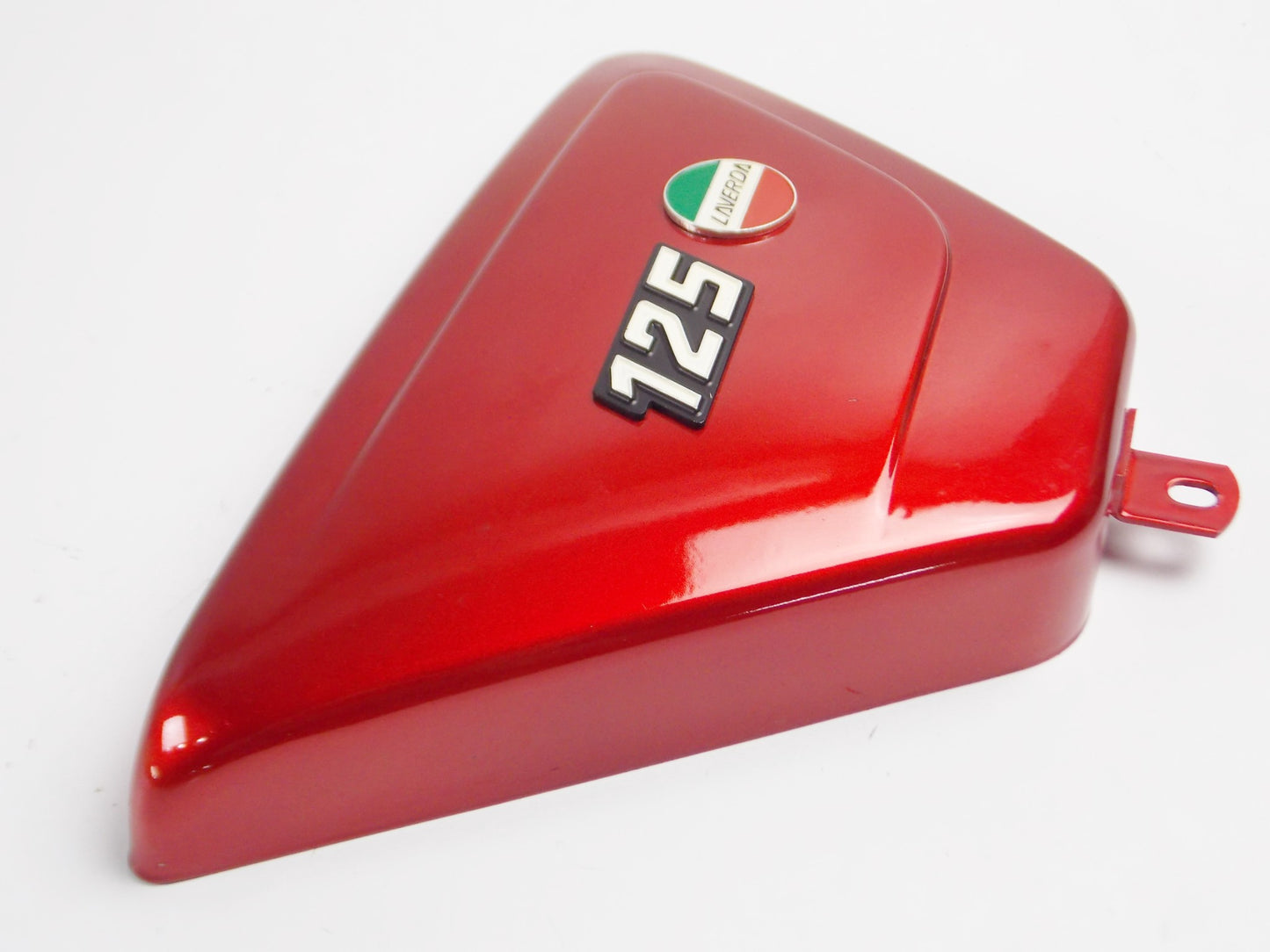 NOS OEM LAVERDA LZ 125 175 CHASSIS FRAME RH SIDE COVER PANEL RED 61706048 - MotoRaider