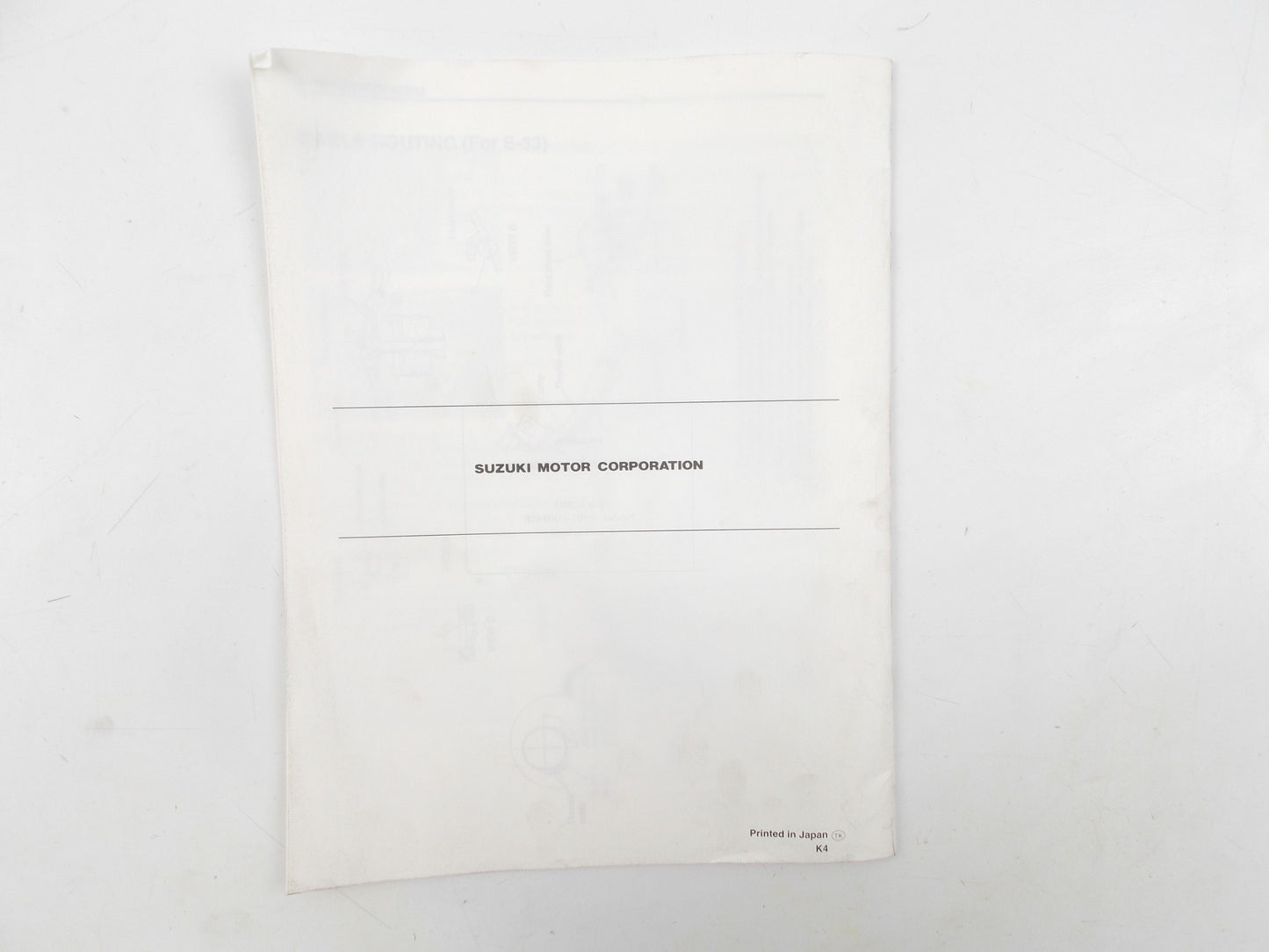 SUZUKI SUPPLEMENT SERVICE MANUAL BOOK CATALOG DR-Z400/E ENGLISH 99501-43100-01E - MotoRaider