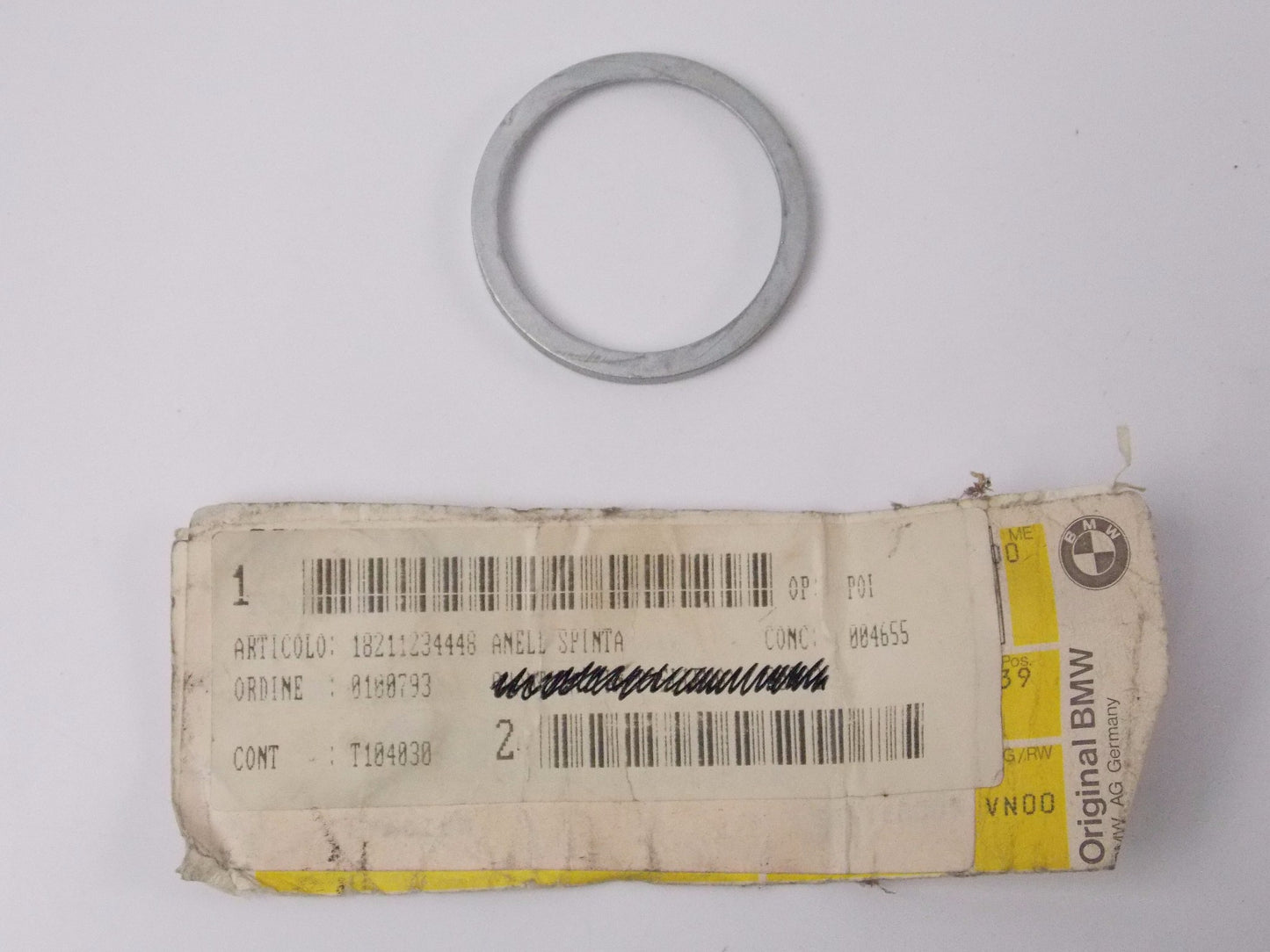 NOS OEM BMW 1976-1985 R 100 RS|RT|S COMPRESSION RING EXHAUST SYSTEM 18211234448 - MotoRaider