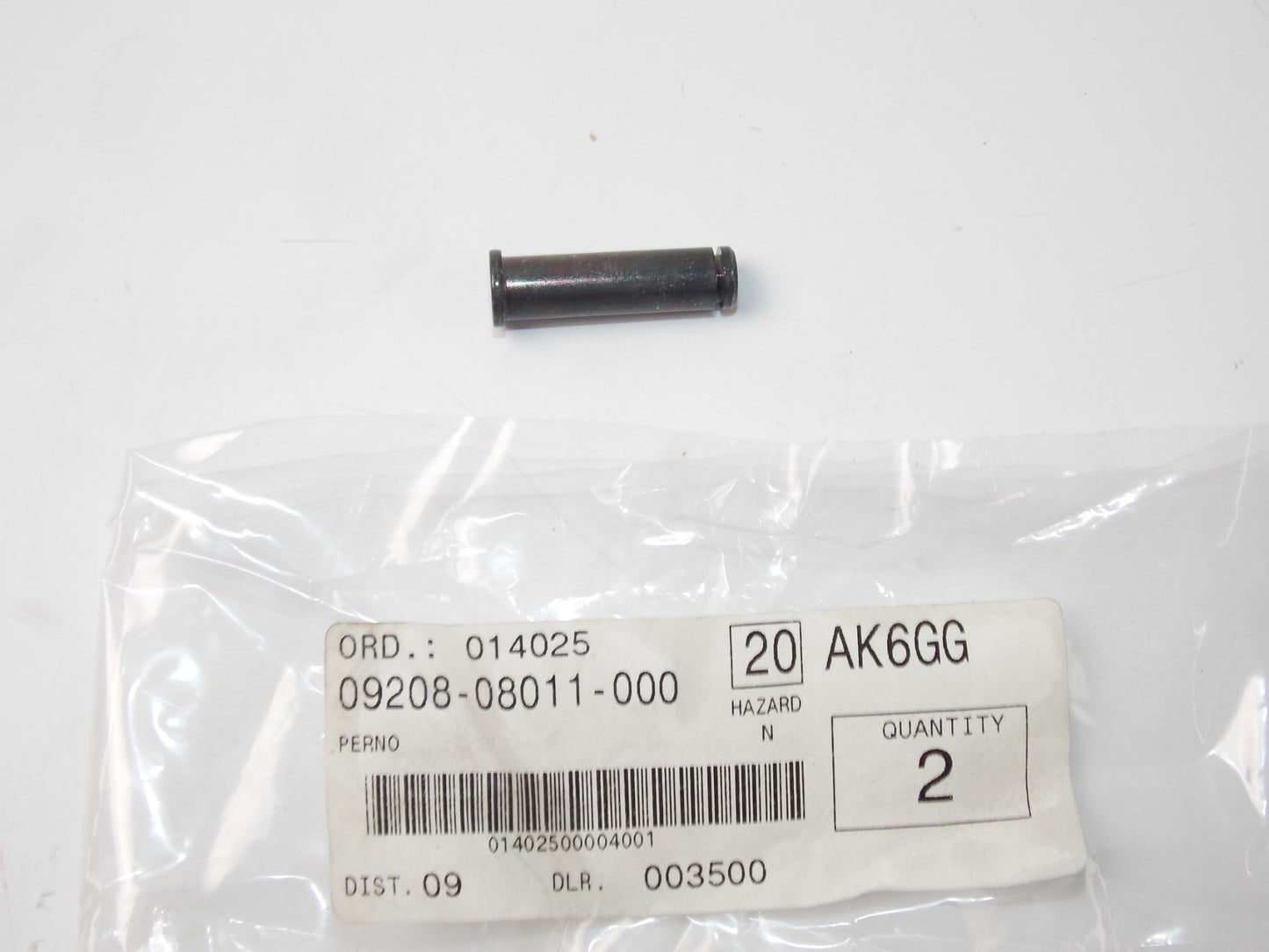 NOS OEM 1988-2017 SUZUKI GSX750/600 VZ800 DR650 GSF600 PIN  09208-08011 - MotoRaider