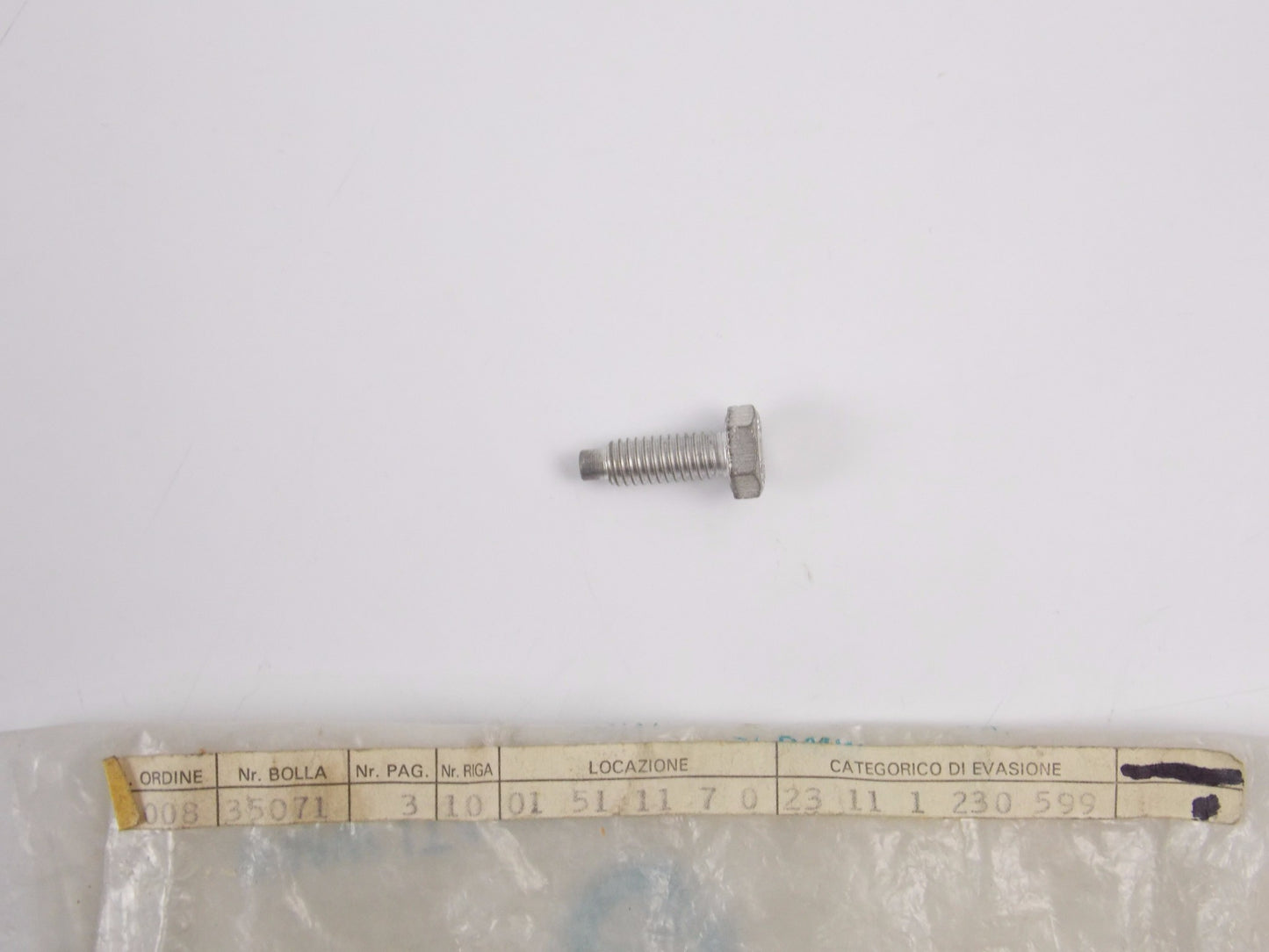 NOS OEM BMW 1974-1996 R 100|60|65|75|80|90 SHIFTING FORKS HEX BOLT 23111230599 - MotoRaider