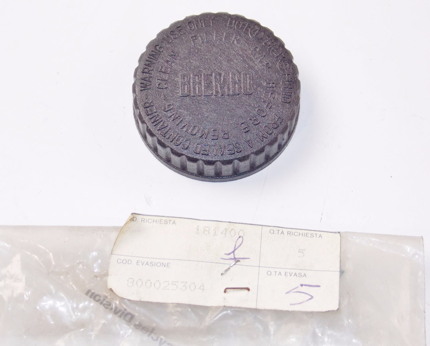 NOS OEM BREMBO CAGIVA 1987-1990 ALETTA ORO 125-S2 COCIS 50 COVER/CAP 800025304 - MotoRaider