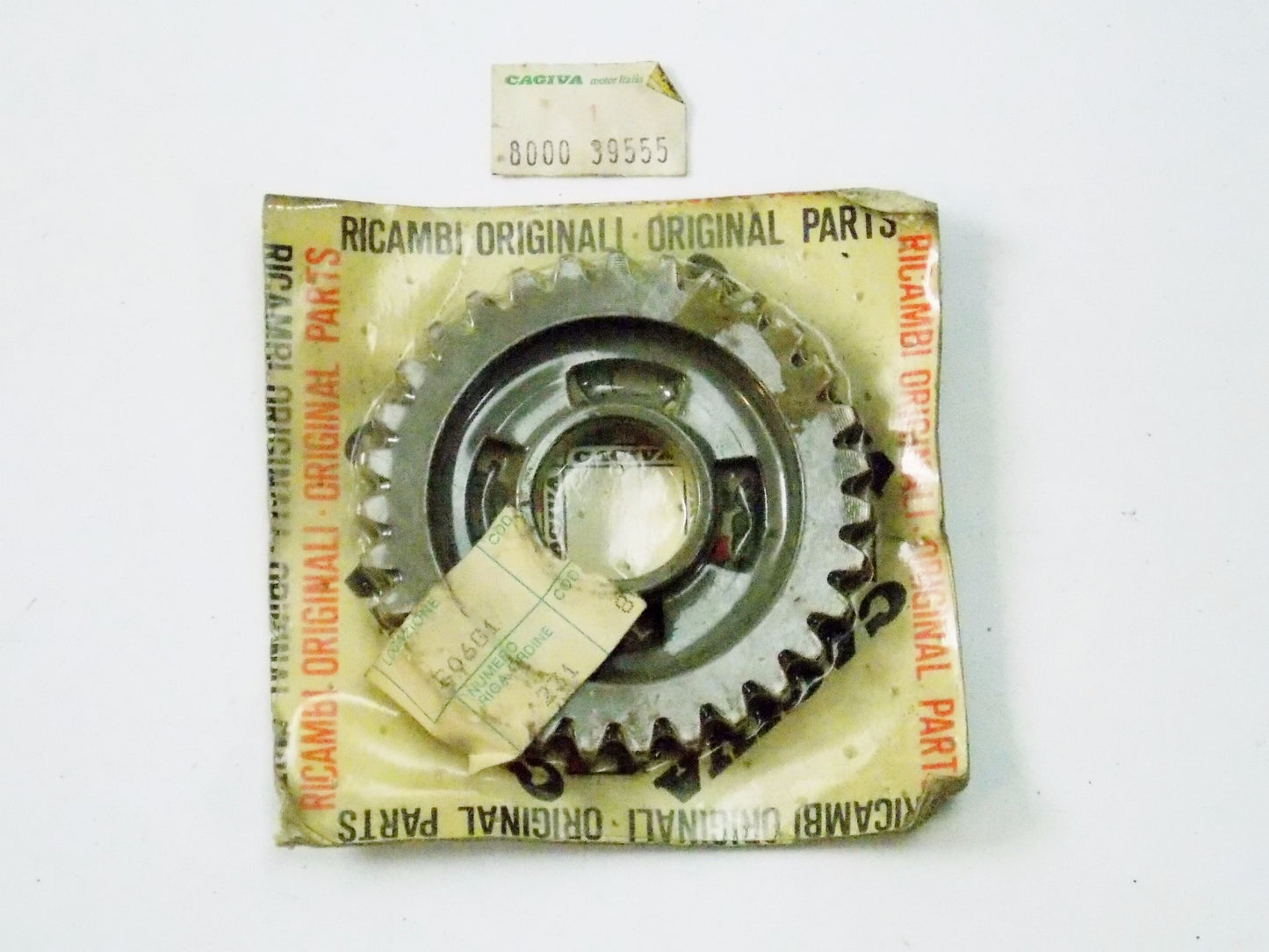 NOS OEM CAGIVA ALA ROSSA COUNTER SHAFT GEAR 1st T=31 800039555 - MotoRaider