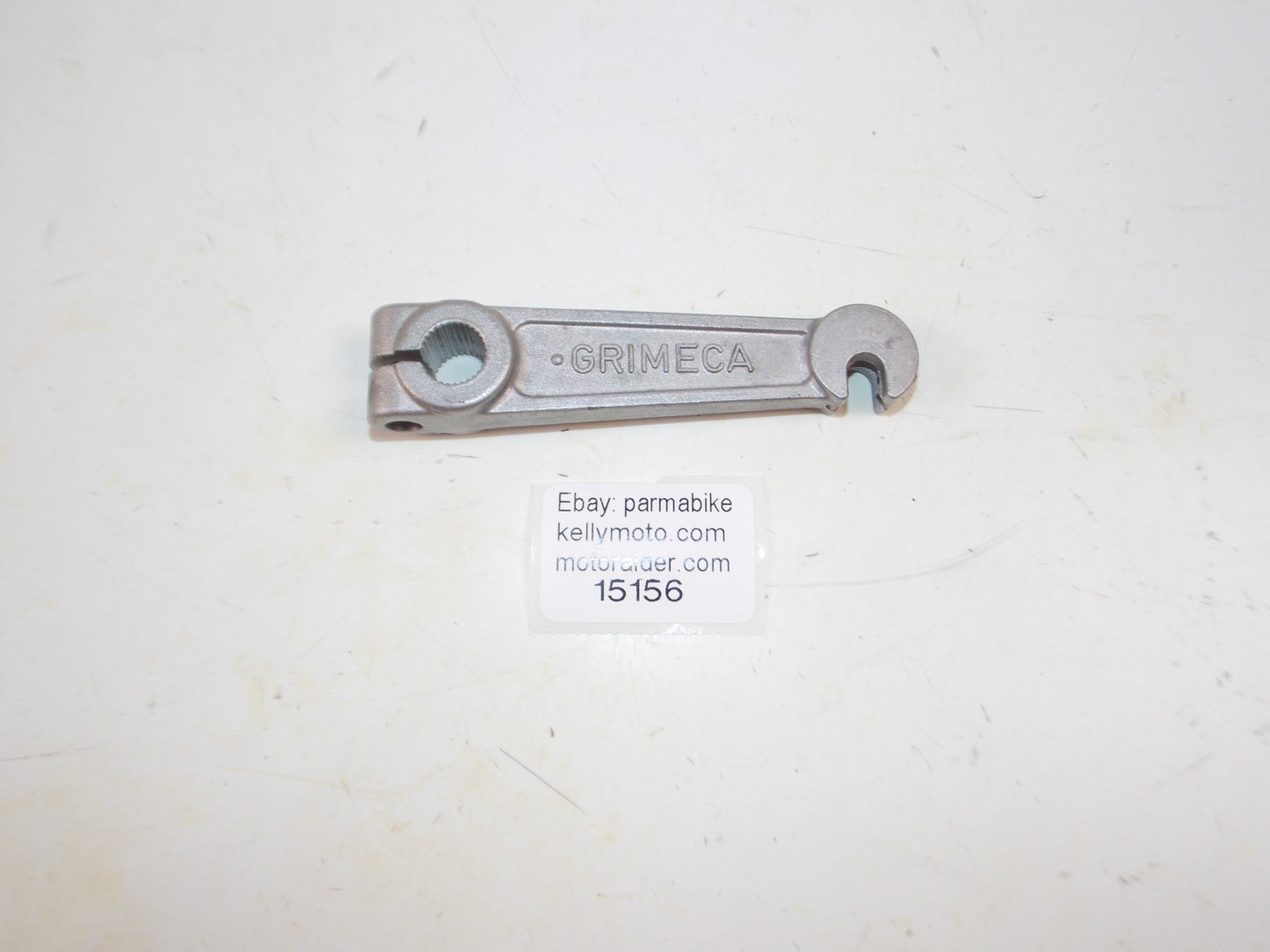 VINTAGE MOTORCYCLE GRIMECA FRONT HUB BRAKE PLATE LEVER ACTUATOR CAGIVA APRILIA - MotoRaider