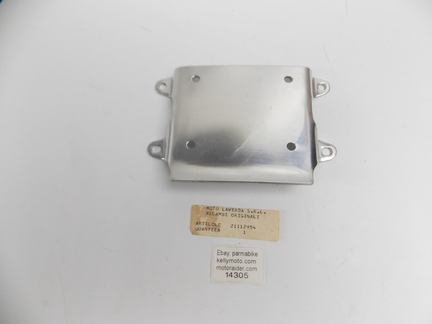 OEM LAVERDA ALUMINUM PLATE SUPPORT COVER 21112954 | 21 112 954 - MotoRaider