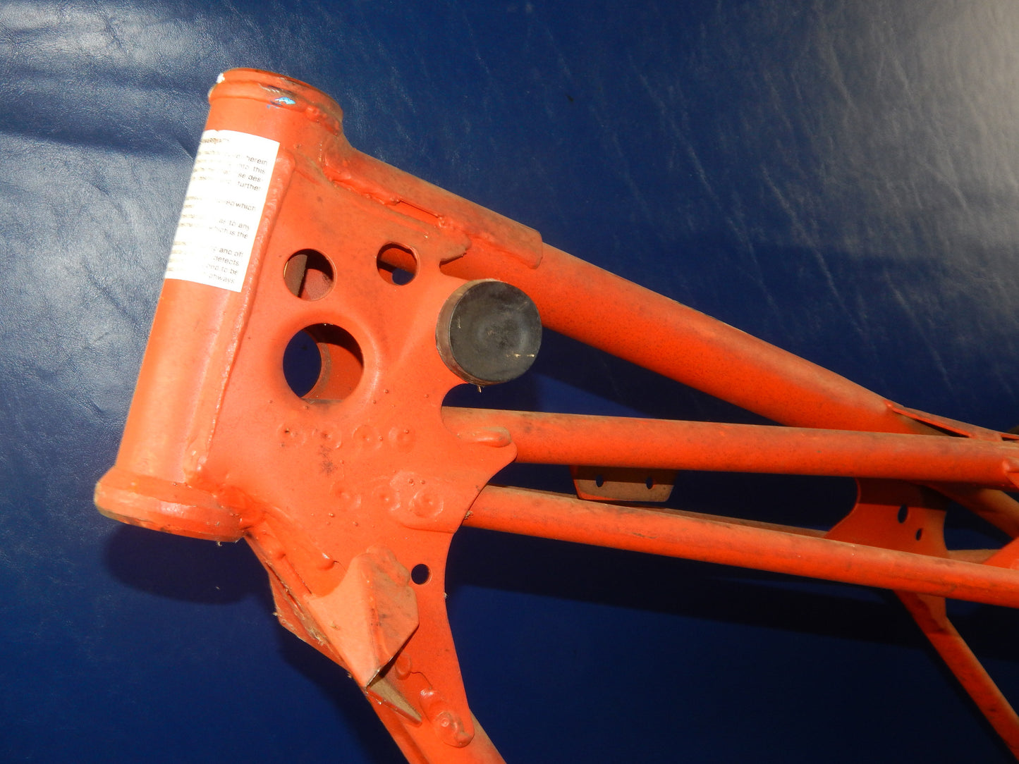 1981 KTM 125 250 MC GS FRAME CHASSIS VINTAGE PENTON ENDURO CROSS NECK H=180mm - MotoRaider