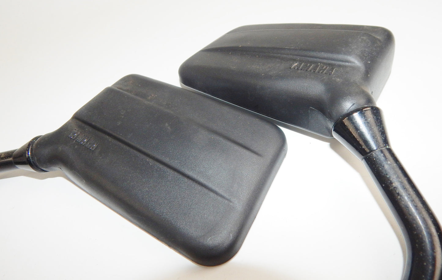 1980's YAMAHA RIGHT LEFT REAR VIEW SIDE MIRROR BLACK VINTAGE XJ FJ XS SECA - MotoRaider