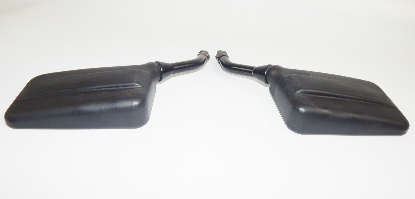 1980's YAMAHA RIGHT LEFT REAR VIEW SIDE MIRROR BLACK VINTAGE XJ FJ XS SECA - MotoRaider