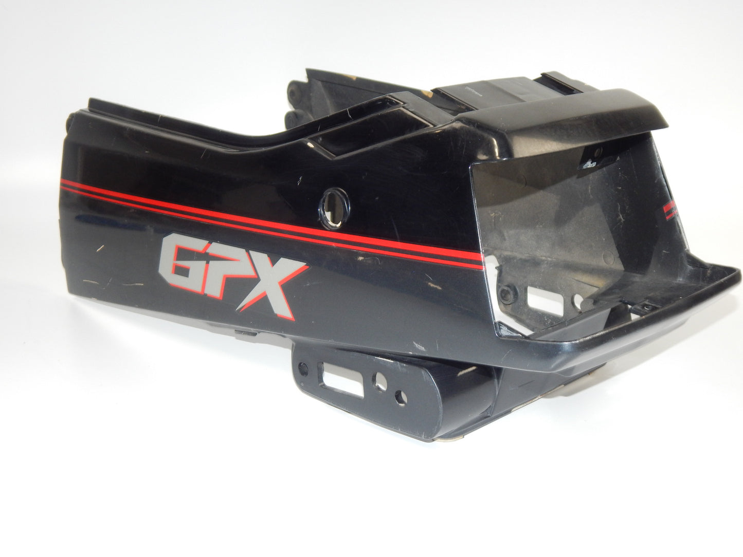 1986 KAWASAKI GPX 750 CHASSIS REAR TAIL SECTION FAIRING COWLING BLACK GREY - MotoRaider