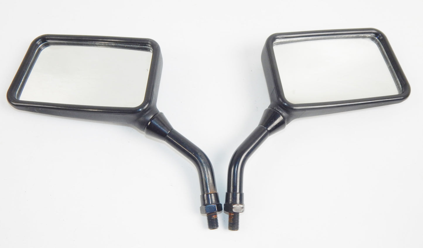 1980's YAMAHA RIGHT LEFT REAR VIEW SIDE MIRROR BLACK VINTAGE XJ FJ XS SECA - MotoRaider