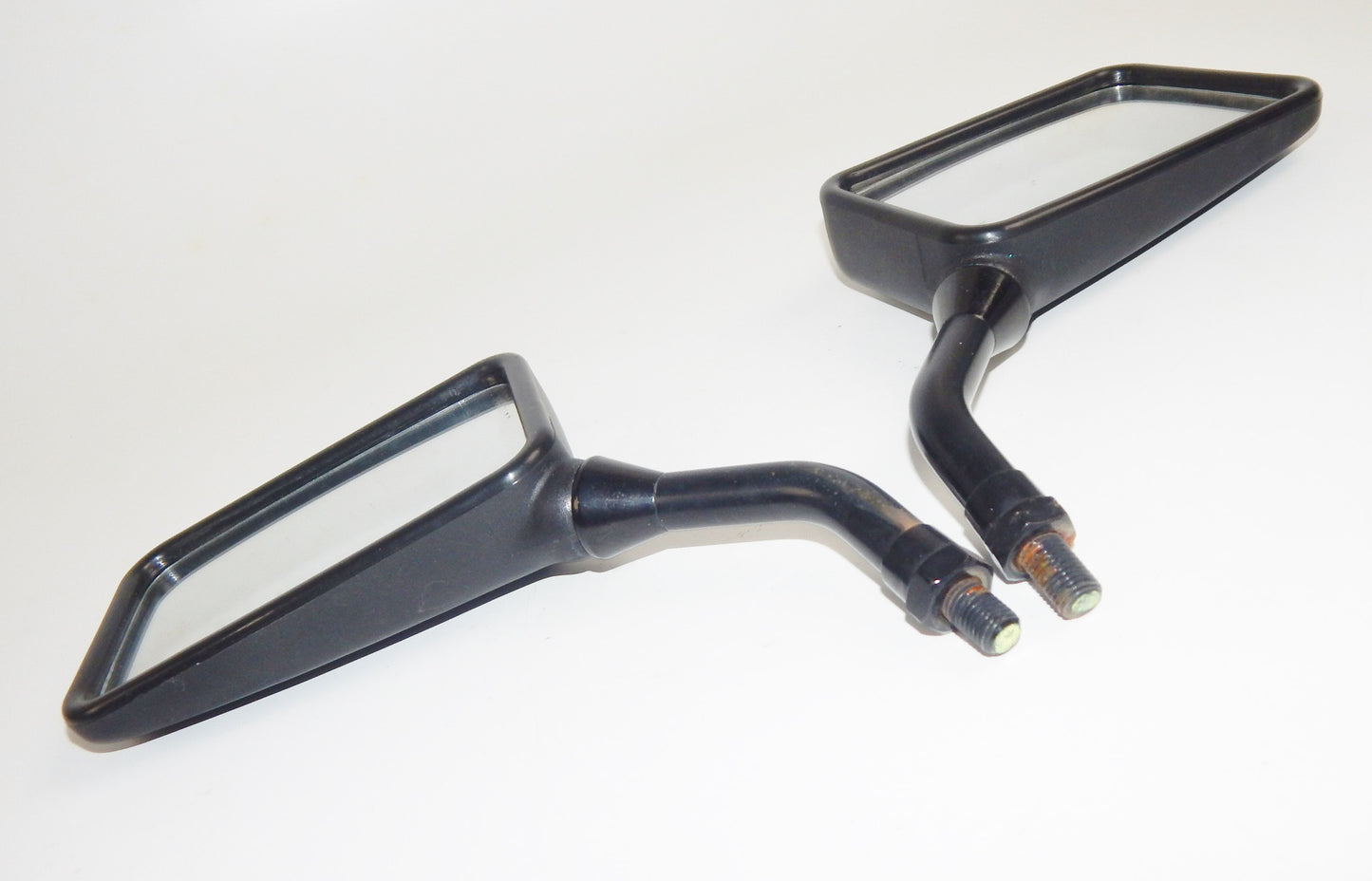 1980's YAMAHA RIGHT LEFT REAR VIEW SIDE MIRROR BLACK VINTAGE XJ FJ XS SECA - MotoRaider