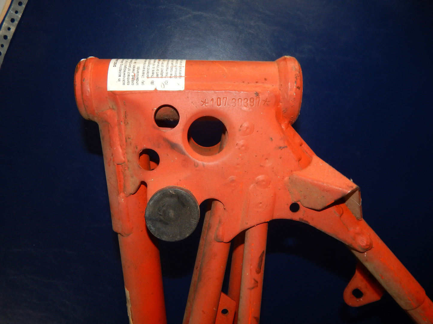 1981 KTM 125 250 MC GS FRAME CHASSIS VINTAGE PENTON ENDURO CROSS NECK H=180mm - MotoRaider