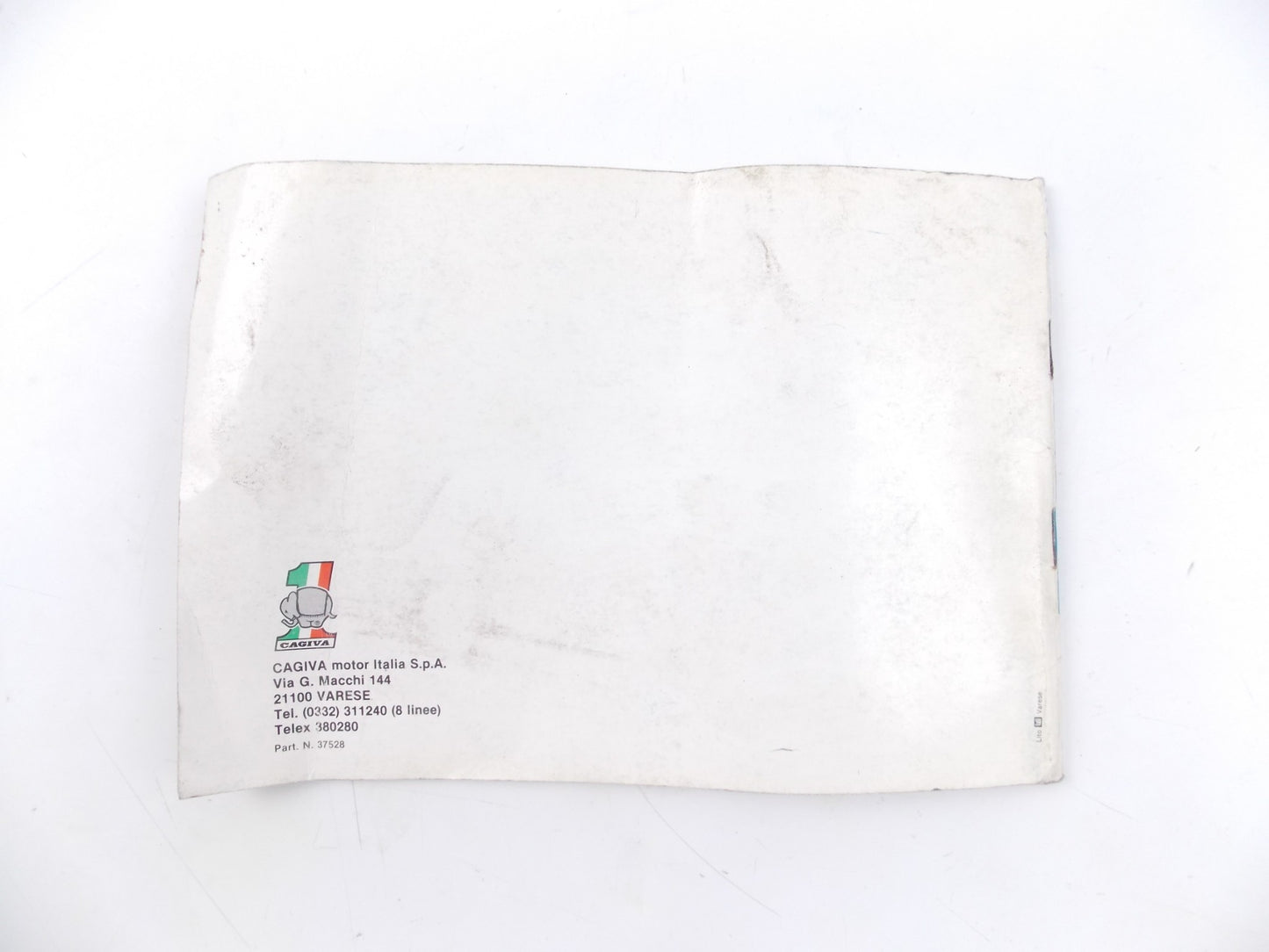 CAGIVA SXT 125 OWNER'S MANUAL USER MAINTENANCE BOOK CATALOG ENGLISH ITALIAN - MotoRaider
