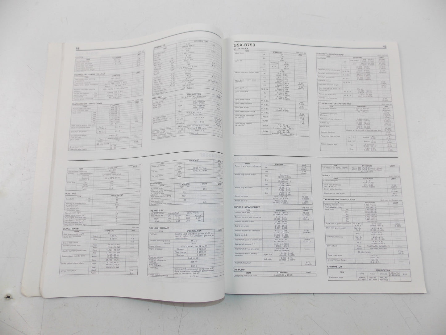 03/1991 SERVICE DATA MANUAL BOOK SUZUKI 4 & 2 STROKE MOTORCYCLES 99510-01910-01E - MotoRaider