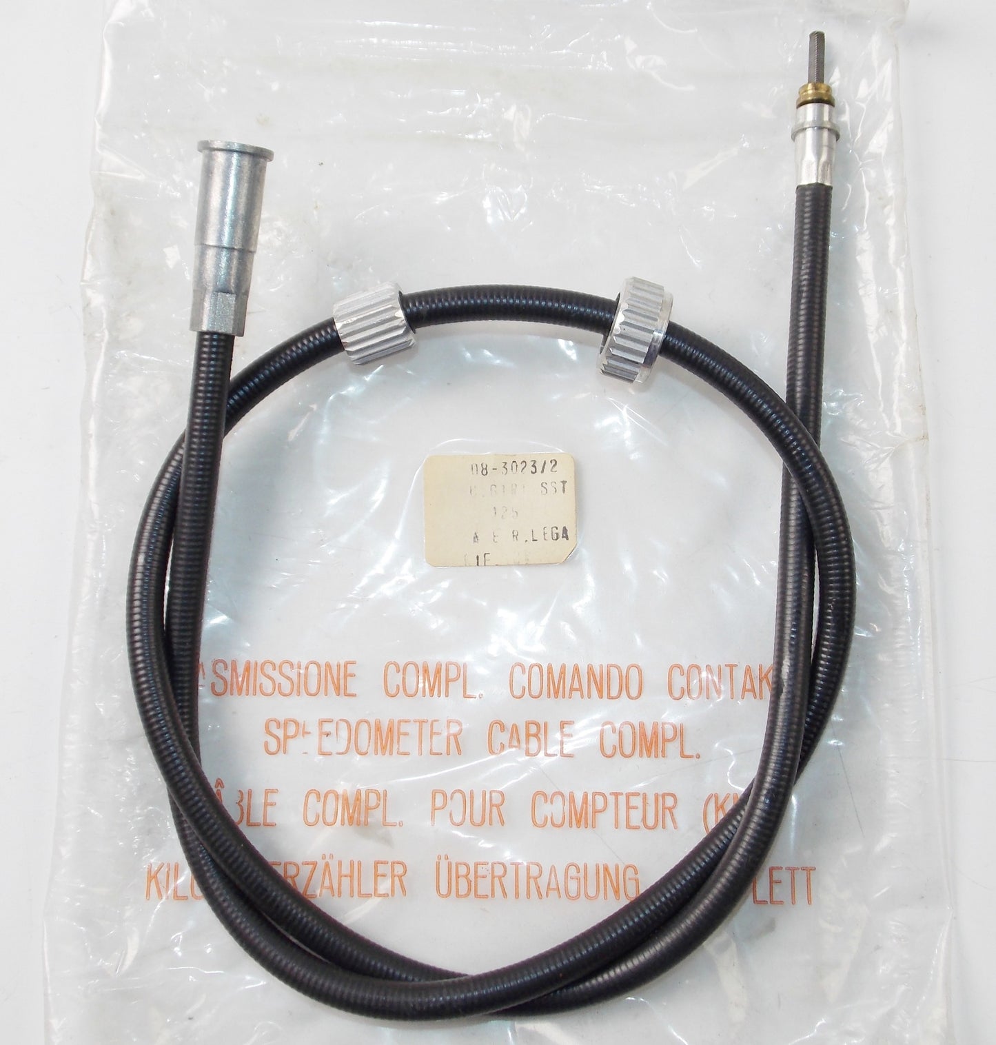 NOS BLACK VINYL TACHOMETER CABLE CAGIVA SST 125 08-3023/2 - MotoRaider