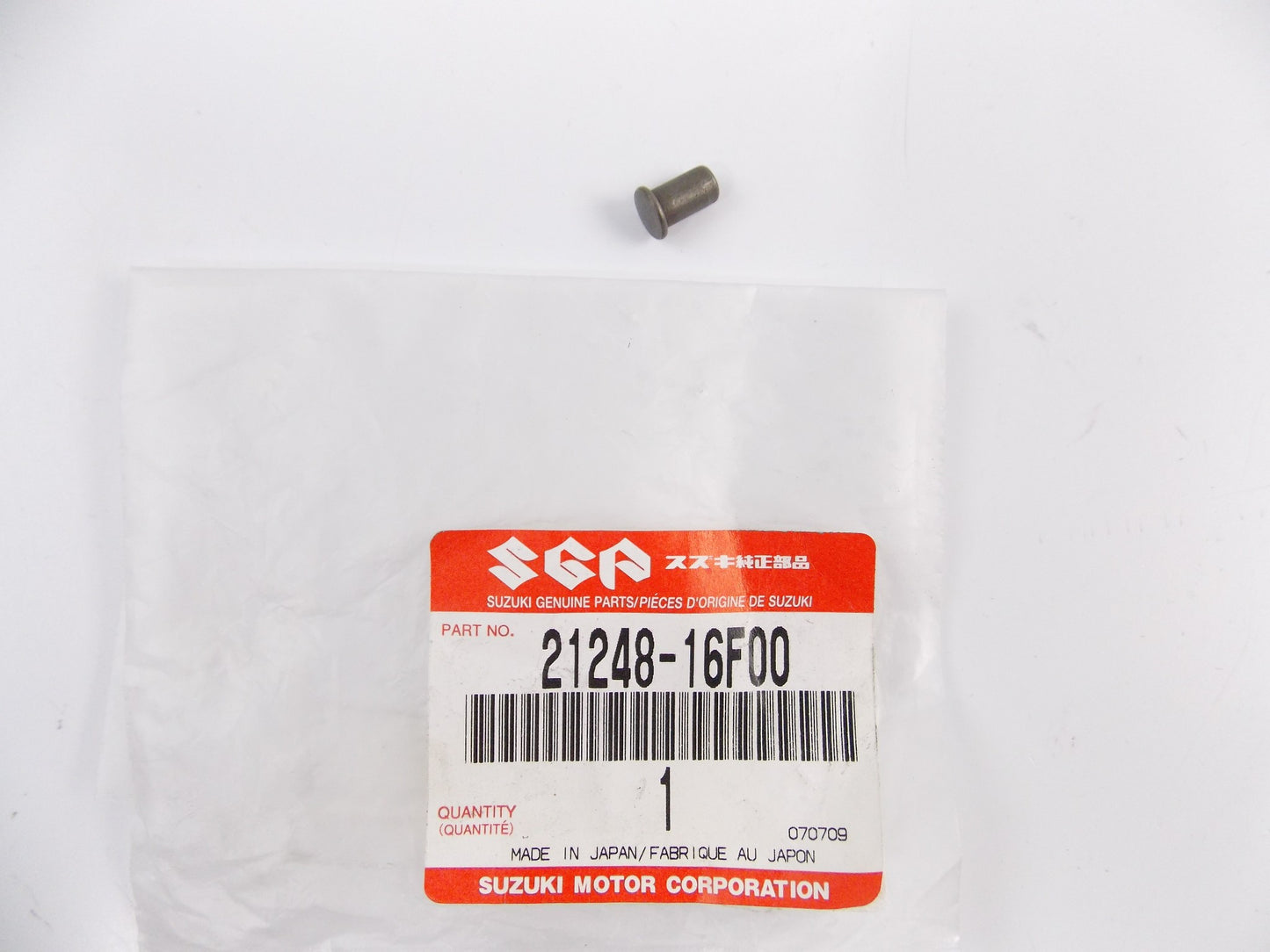 NOS OEM 1999-13 SUZUKI KATANA 50 UH125 UX-125/150 MOVABLE DRIVEN PIN 21248-16F00 - MotoRaider