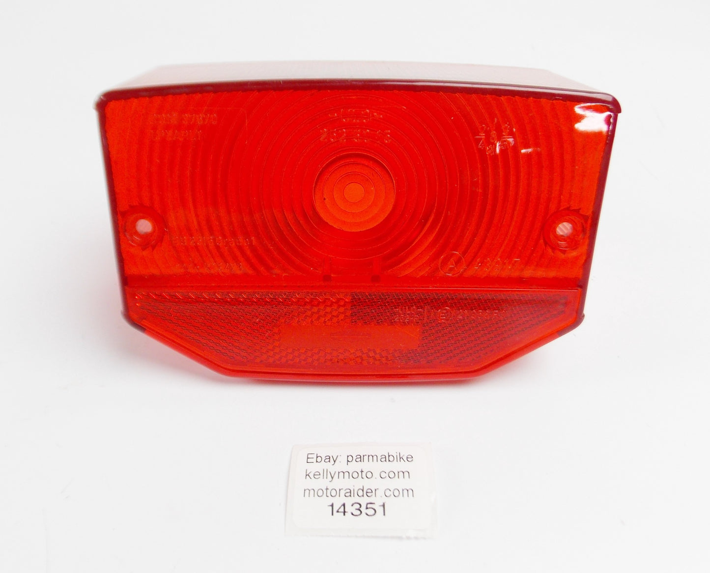 OEM LAVERDA 1984 LB 125 1985 LB1 125 CUSTOM TAIL LIGHT LENS 76 102 226 - MotoRaider
