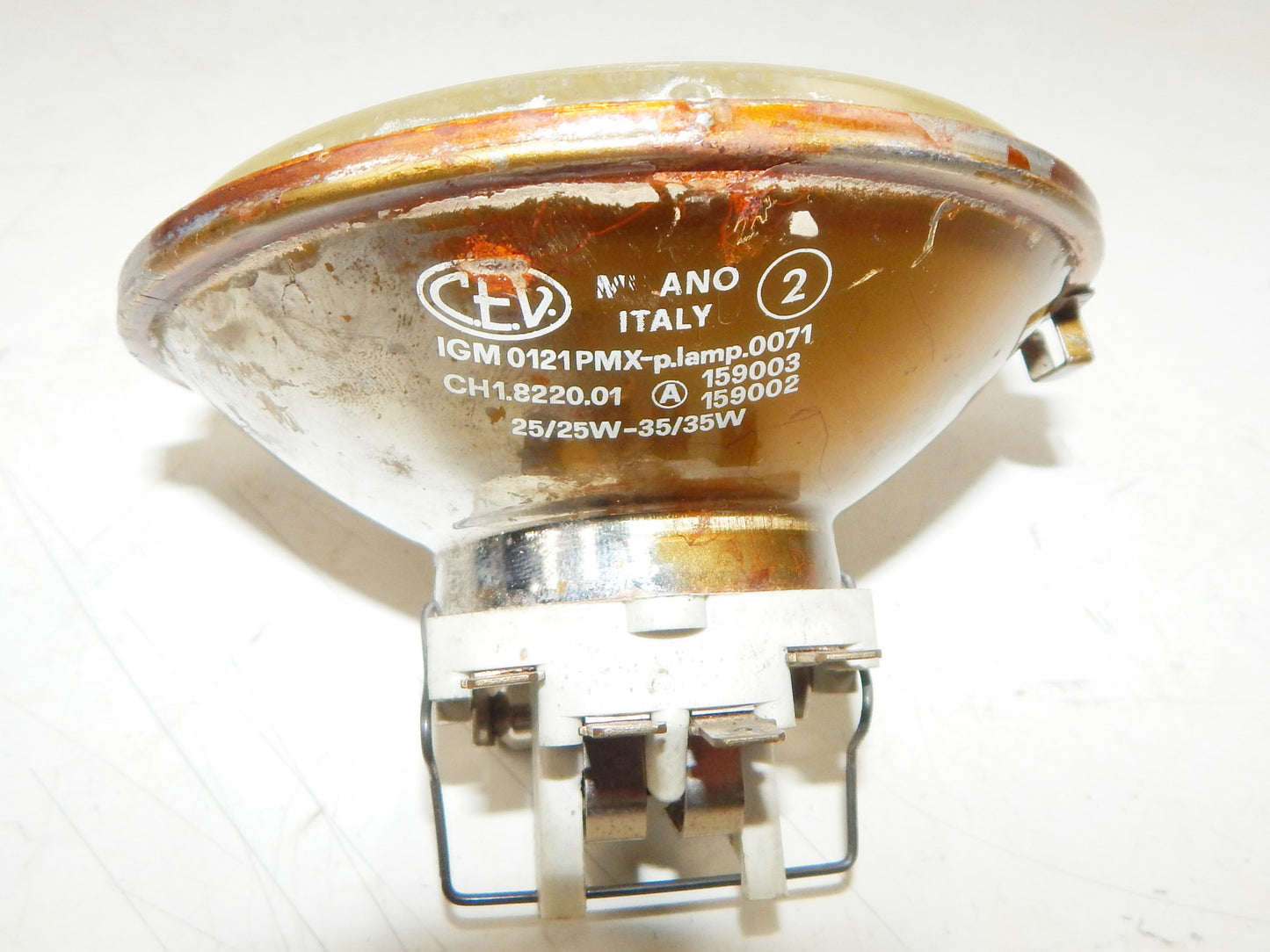 70's FANTIC MOTOR 125 TRIAL HEAD FRONT LIGHT CEV 105 BEAM RUBBER HOUSING VINTAGE - MotoRaider