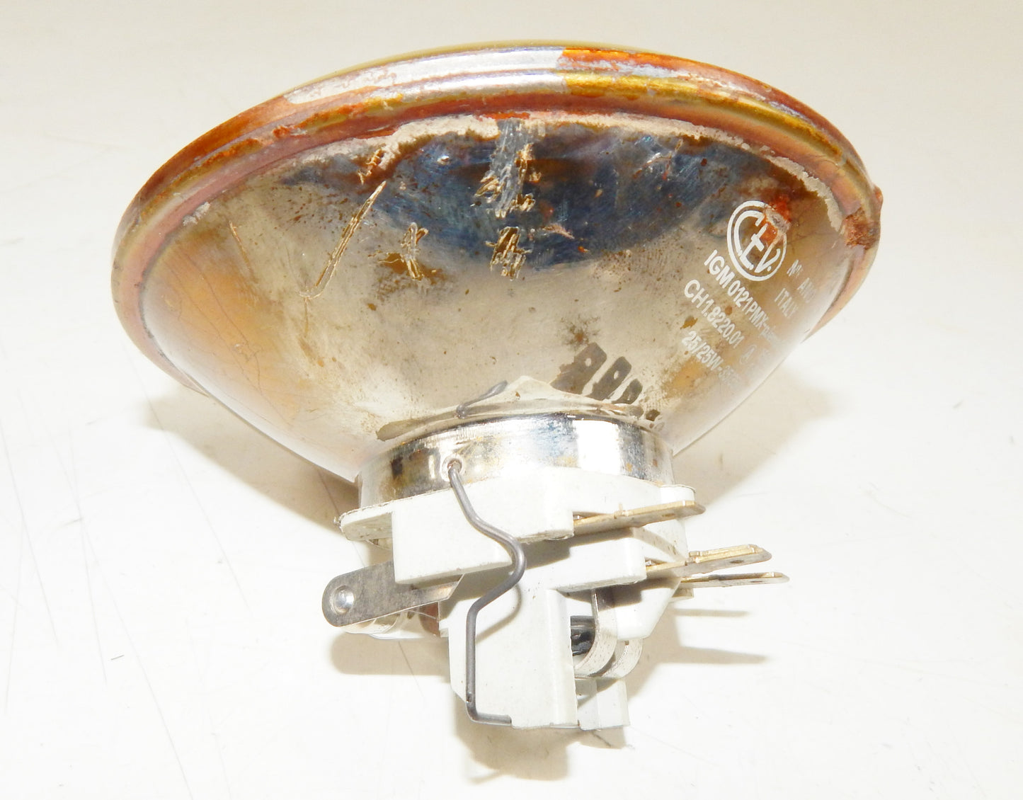 70's FANTIC MOTOR 125 TRIAL HEAD FRONT LIGHT CEV 105 BEAM RUBBER HOUSING VINTAGE - MotoRaider