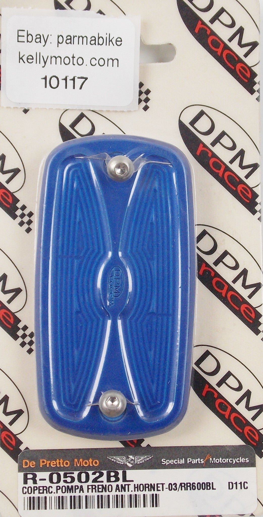 DE PRETTO HONDA HORNET 2003 BRAKE PUMP COVER BILLET ALUMINUM BLUE R-0502BL - MotoRaider
