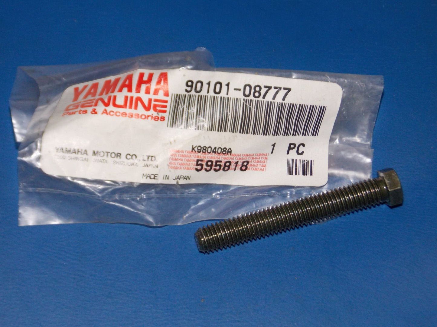 NOS 1996-21 YAMAHA YZ125/250/80/400/426 YFZ350 CHAIN ADJUSTER BOLT 90101-08777 - MotoRaider