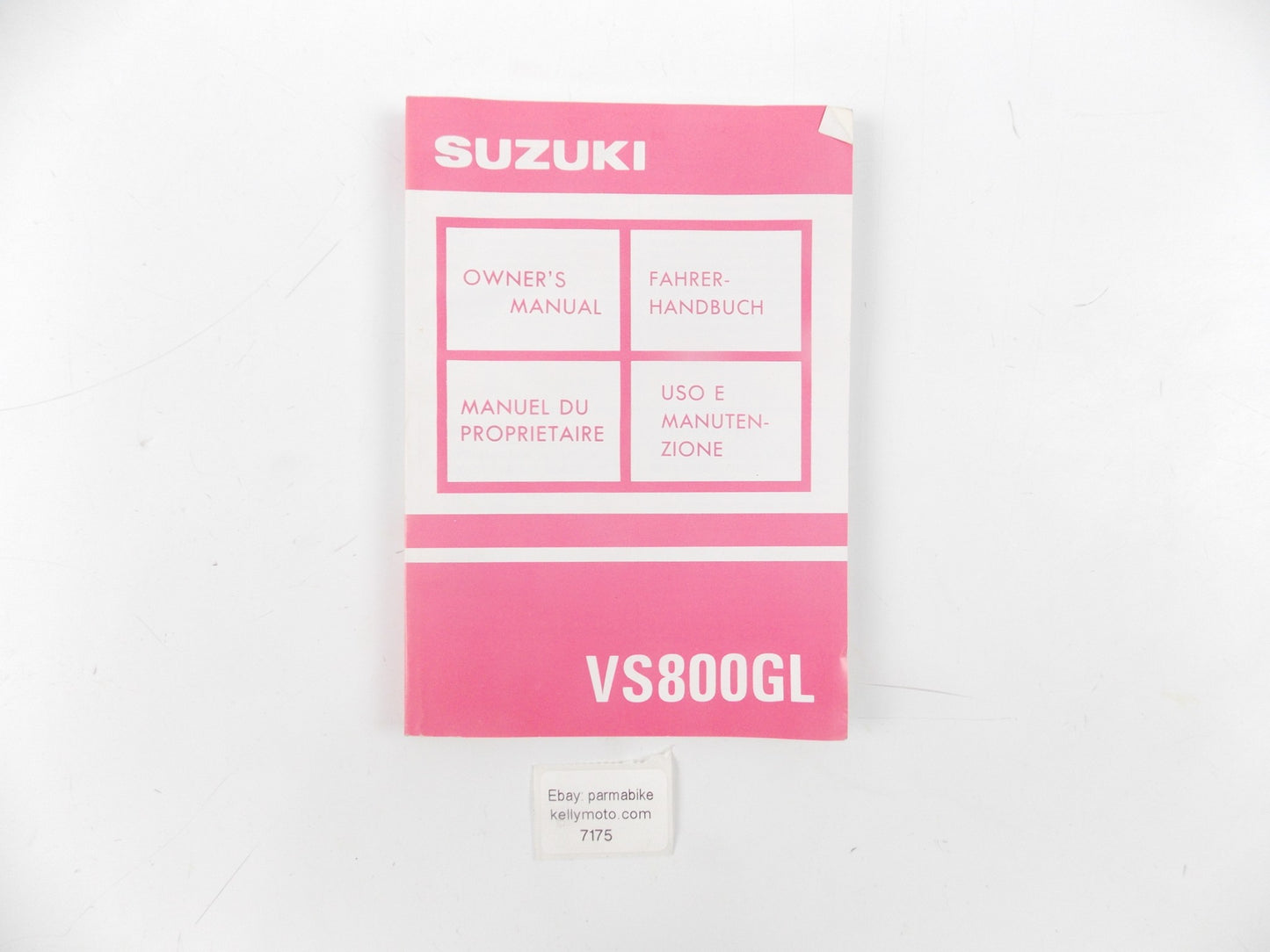 1992 SUZUKI OWNER USER MAINTENANCE MANUAL BOOK CATALOG VS800GL 99011-39A52-18R - MotoRaider
