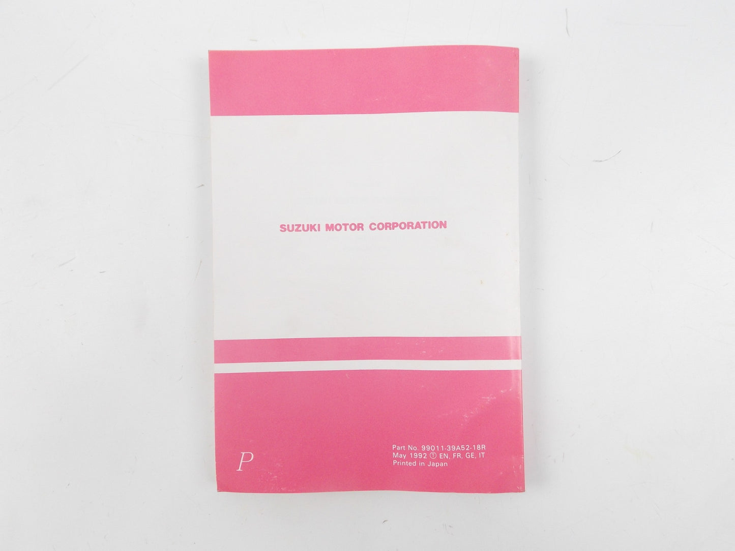 1992 SUZUKI OWNER USER MAINTENANCE MANUAL BOOK CATALOG VS800GL 99011-39A52-18R - MotoRaider