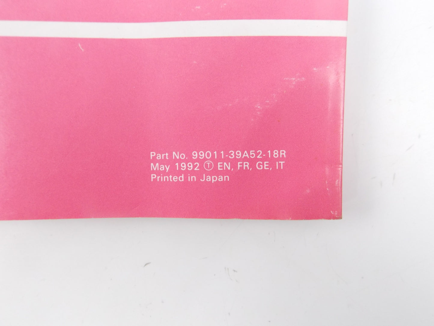 1992 SUZUKI OWNER USER MAINTENANCE MANUAL BOOK CATALOG VS800GL 99011-39A52-18R - MotoRaider