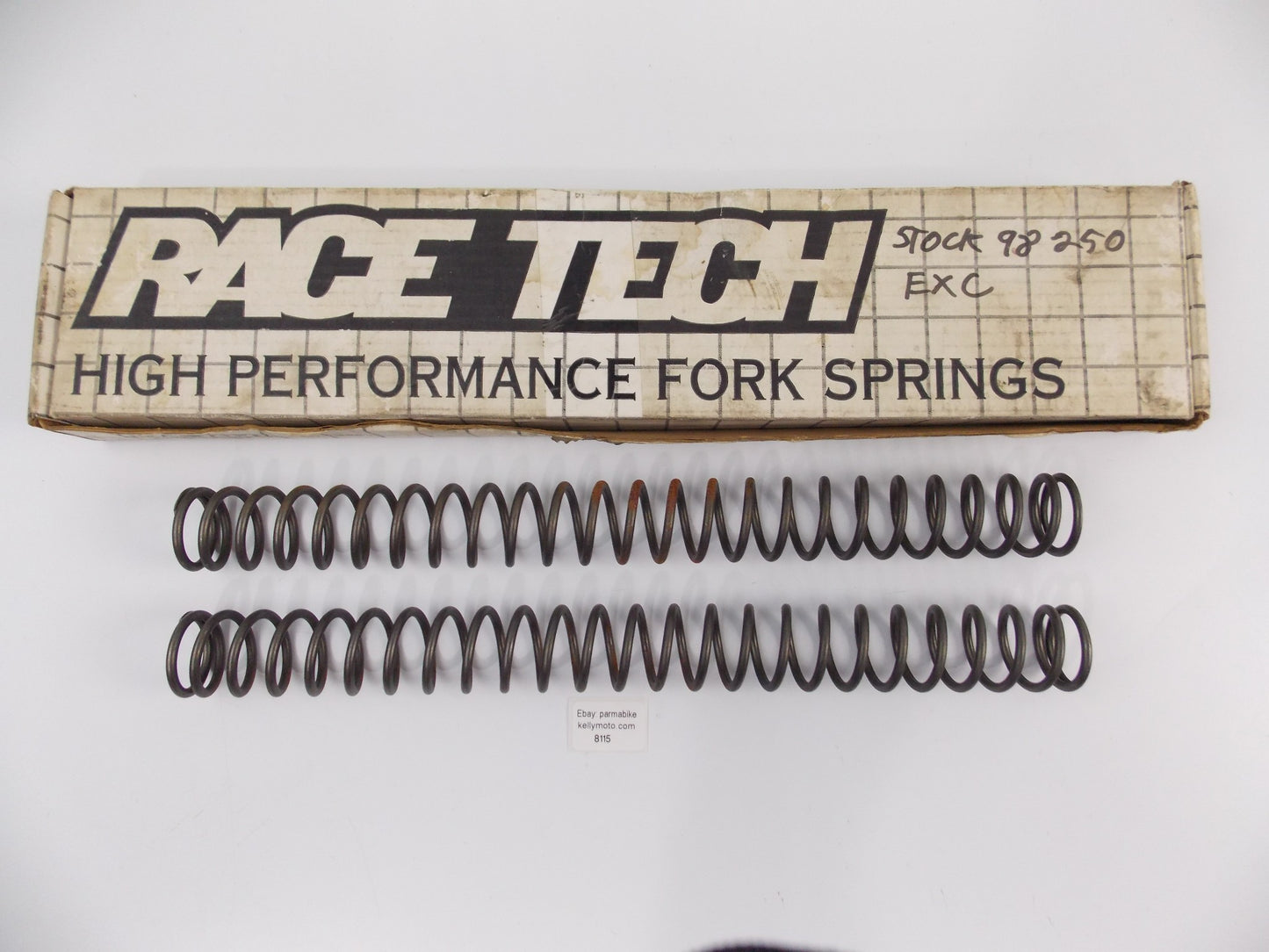 OEM 1998 KTM 250 EXC FRONT FORK SUSPENSION STOCK SPRINGS L=450mm - MotoRaider
