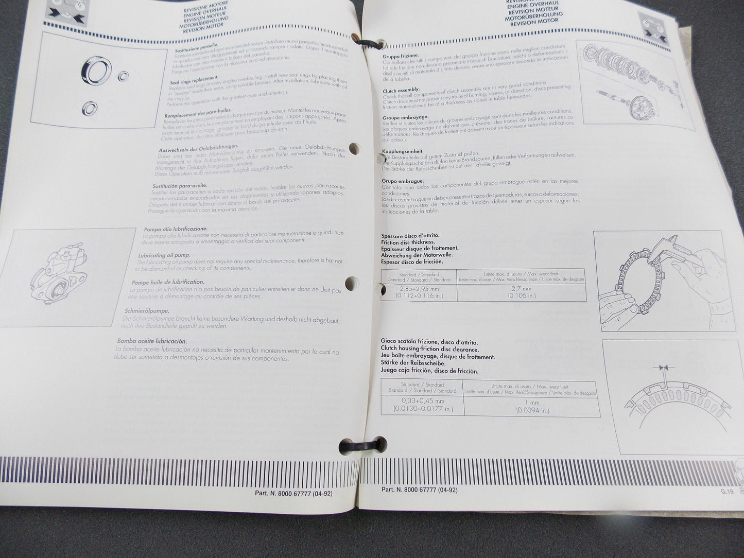 OEM CAGIVA PRIMA 50 PRIMA 75 WORKSHOP MANUAL BOOK 800067777 - MotoRaider